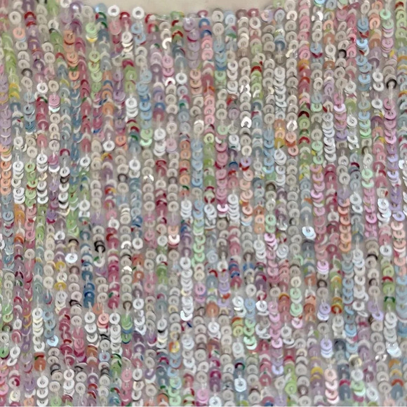 CeCe Allover Sequin Short Sleeve Top - Picture 10 of 10